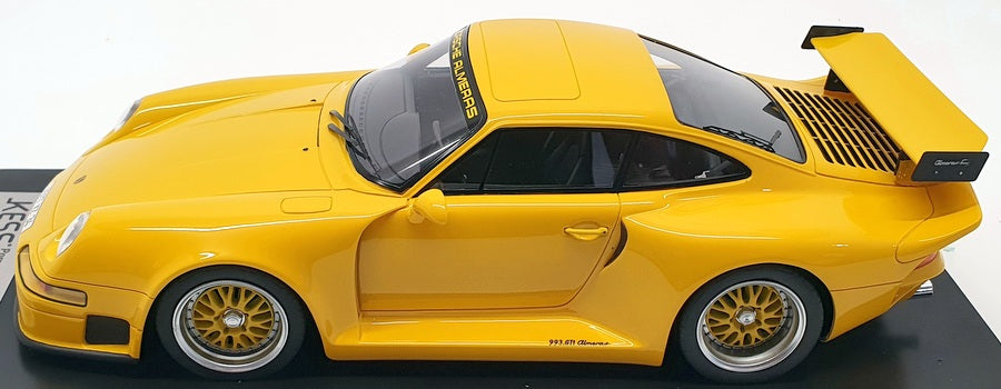 Kess Models 1/18 Scale Model KE18004B - Porsche 911 993 GT1 Aimeras - Yellow