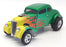 ACME 1/18 Scale Model Car A1800917 - 1933 Gasser Rat Fink - Green/Yellow