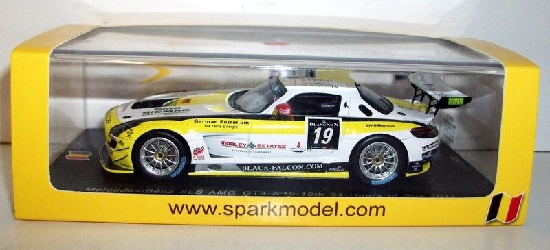 Spark 1/43 Scale - SB034 Mercedes Benz SLS AMG GT3 #19 19th 24h Spa 2012