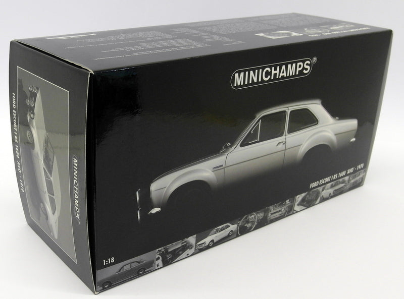 Minichamps 1/18 Scale - 180 688100 Ford Escort Mk1 RS 1600 AVO 1970 Silver
