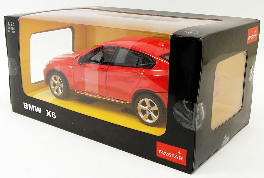 Rastar 1/24 Scale Diecast Model Car 41500 - BMW X6 - Red