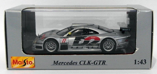 Maisto 1/43 Scale 31504 - Mercedes CLK-GTR -Silver #11