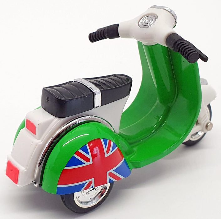 Kandy Toys 10cm Long Scooter TY2587 - Scooter Pull Back And Go - Green/White