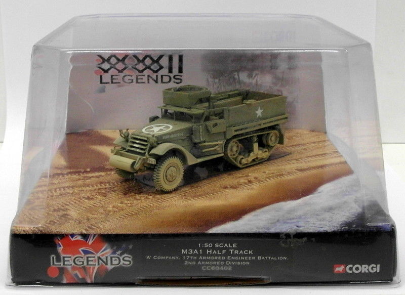Corgi 1/50 Scale CC60402 - M3A1 Half Track A Company - 2nd Armoured Division