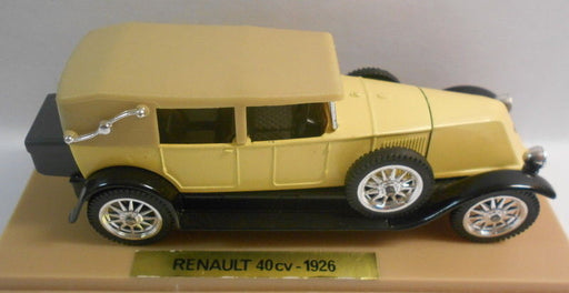 Solido 1/43 Scale Metal Model - SO245 RENAULT 40CV YELLOW