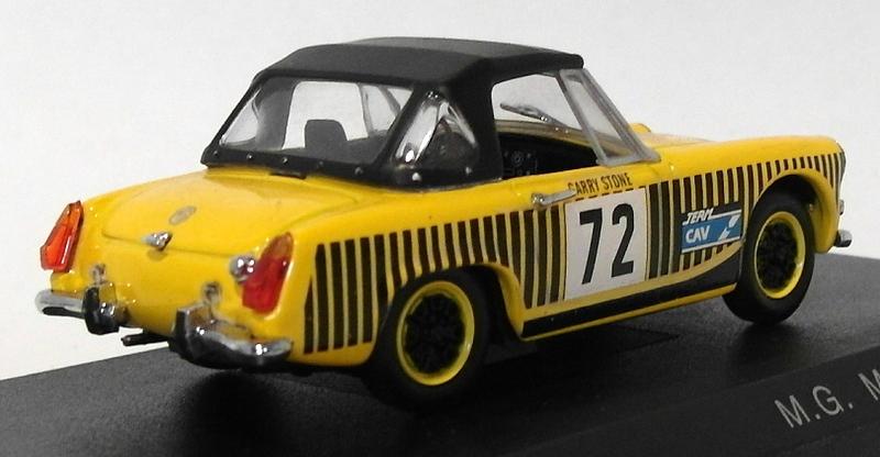 Detail Cars 1/43 Scale Diecast ART428 - MG Midget MkIV #72 - Yellow