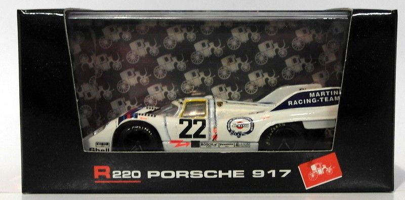 Brumm 1/43 Scale R220 - Porsche 917 Martini - Le Mans 1971 #22 Marko-Van Lennep