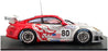 Ebbro 1/43 Scale 778 - Porsche 911 GT3 RSR Le Mans 2005 - Silver/Red