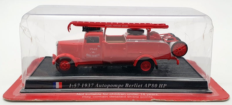 Del Prado 1/57 Scale Model Fire Engine 1811IR2 - 1937 Autopompe Berliet AP80 HP