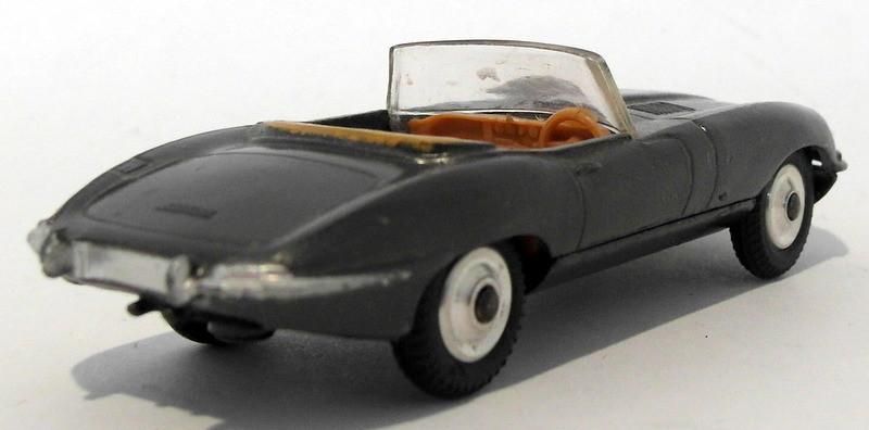 Vintage Corgi 307 - E Type Jaguar Detachable Hard Top Missing - Metallic Grey