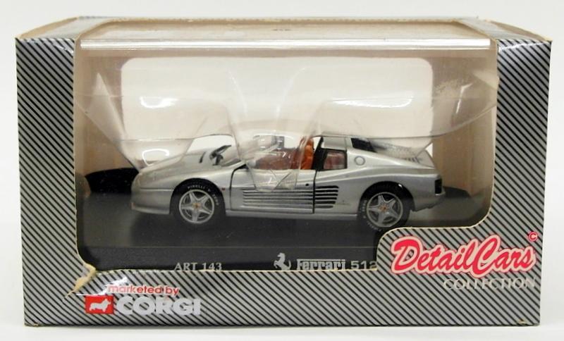 Detail Cars 1/43 Scale Diecast Model Car ART143 - Ferrari 512 TR Spyder - Silver