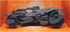 Jada Toys Appx 1/43 Scale 99082 - Justice League Batmobile - Grey