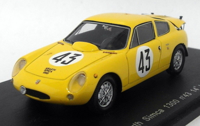 Spark Models 1/43 Scale - S1304 Abarth Simca 1300 #43 Le Mans 1962