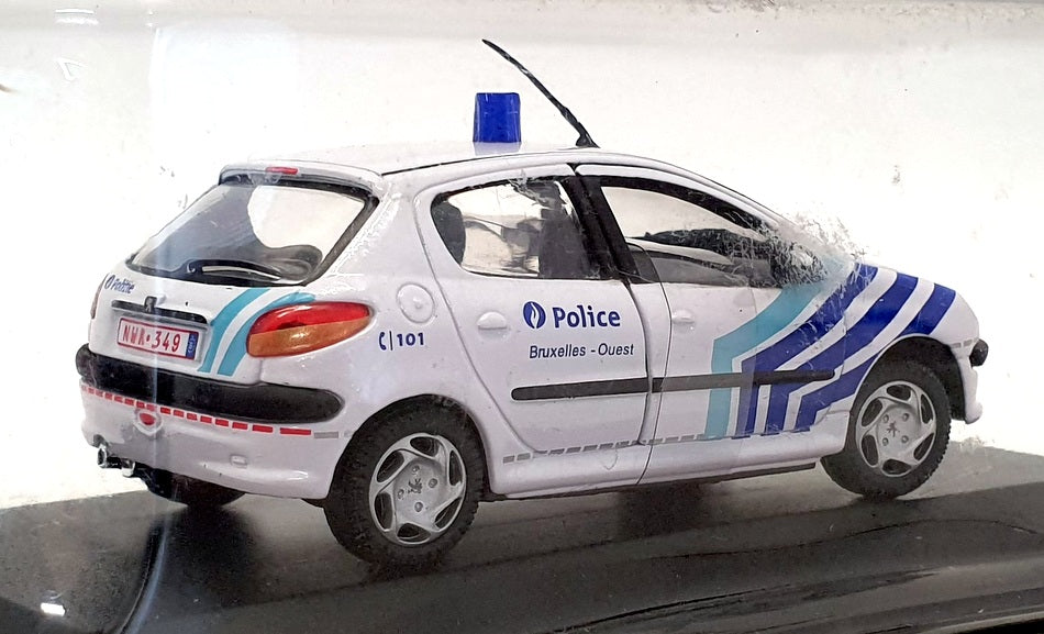Altaya 1/43 Scale AL8721E - Peugeot 206 Police Politie - White