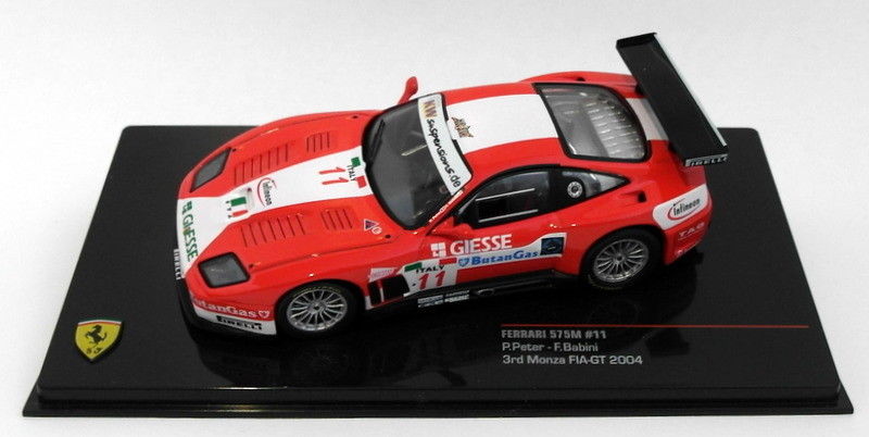 Ixo Models 1/43 Scale Diecast FER041 - Ferrari 575M #11 3rd Monza FIA-GT 2004