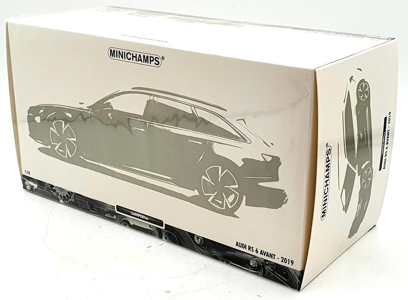 Minichamps 1/18 Scale Diecast 155 018014 - Audi RS 6 Avant 2019 Met Black
