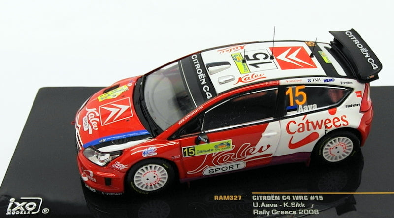 Ixo Models 1/43 Scale Diecast RAM327 - Citroen C4 WRC #15 Rally Greece 2018