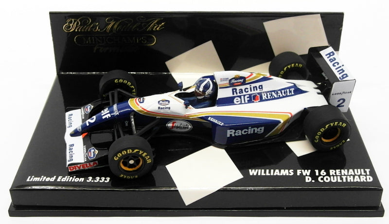 Minichamps 1/43 Scale 430 940103 - F1 Williams FW 16 Renault - D.Coulthard