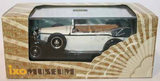 Ixo 1/43 Scale - MUS009 - Maybach Zeppelin V12 DSB 1930 - Cream / Black