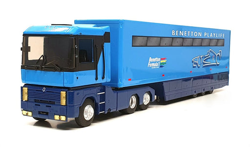 Eligor 1/43 Scale 111598 - Renault F1 Transporter Truck Benetton - Blue