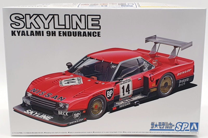 Aoshima 1/24 Scale Model Car Kit 61244 - Nissan Skyline Kyalami 9h Endurance