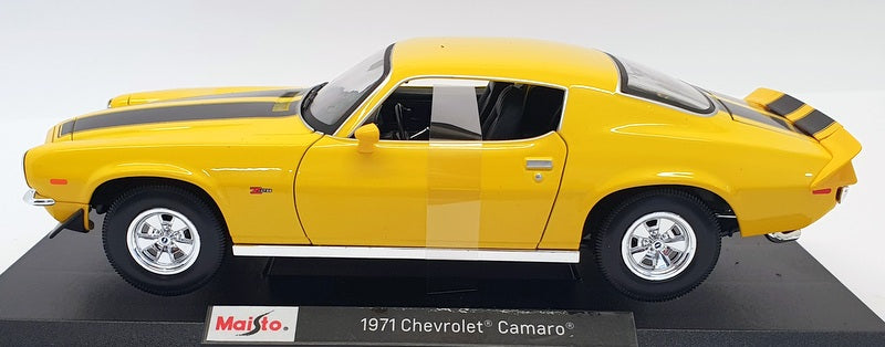 Maisto 1/18 Scale 46629 - 1971 Chevrolet Camaro - Yellow