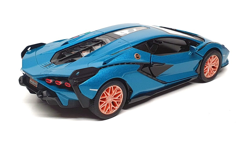 Kinsmart 1/40 Scale Pull Back & Go KT5431 - Lamborghini Sian FKP 37 - Blue