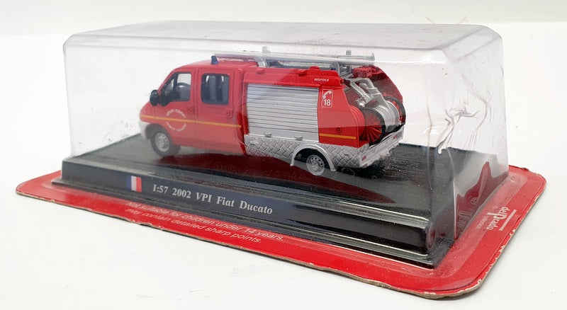 DelPrado 1/57 Scale Diecast DP1208E - 2002 VPI Fiat Ducato Fire Truck