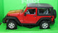 Welly NEX 1/24 Scale 22489W - 2007 Jeep Wrangler - Red - Hard Top