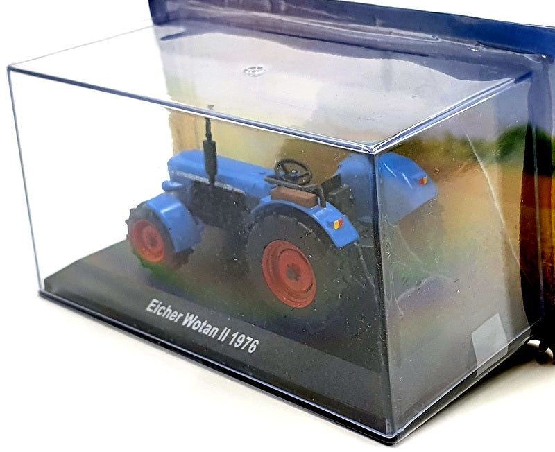 Hachette 1/43 Scale Model Tractor HL12 - 1976 Eicher Wotan II - Blue