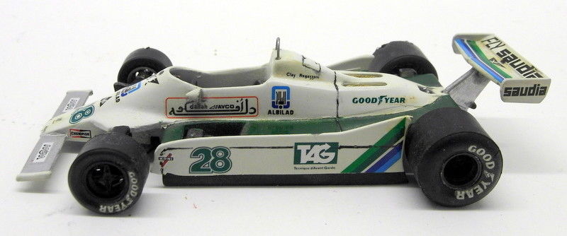 Unbranded 1/43 Scale White metal 15NOV2017H Williams Ford Clay Regazonni #28