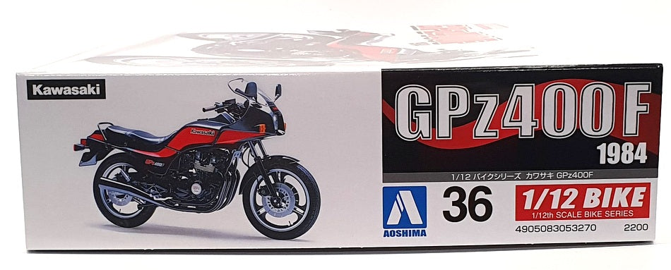 Aoshima 1/12 Scale Kit 05327 - 1984 Kawasaki GPz400F Motorbike