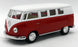 1962 VW Camper - Red - Kinsmart Pull Back & Go Metal Model Car