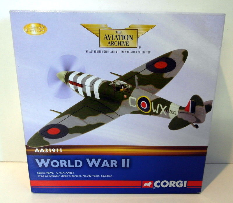 Corgi 1/72 AA31911 Spitfire MK.VB C-WX AA853 No 302 Polish Sqn