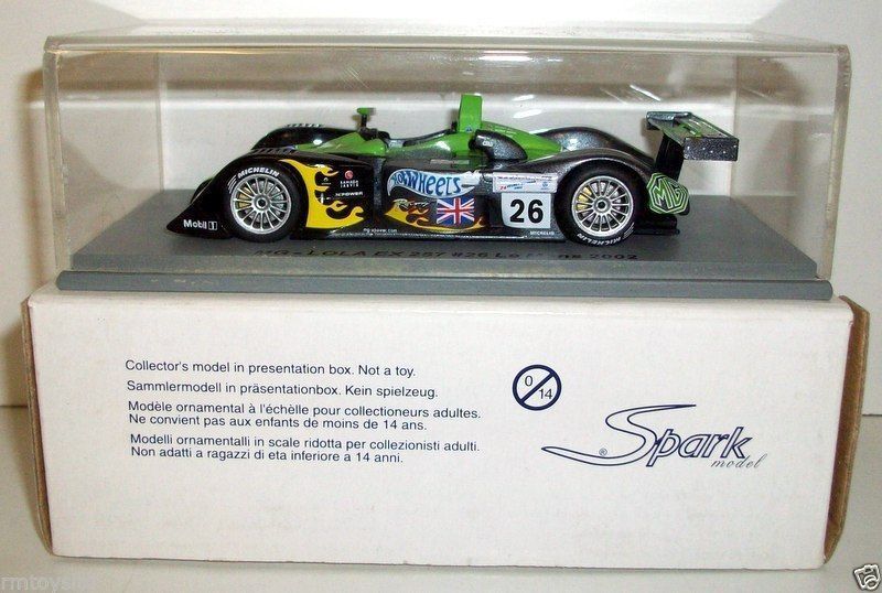 SPARK 1/43 - SCMG05 MG-LOLA EX 257 #26 LE MANS 2002 REID HUGHES KAYNE