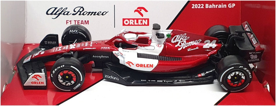 Burago 1/43 Scale 18-38067Z - F1 Alfa Romeo C42 2022 #24 Z.Guanyu