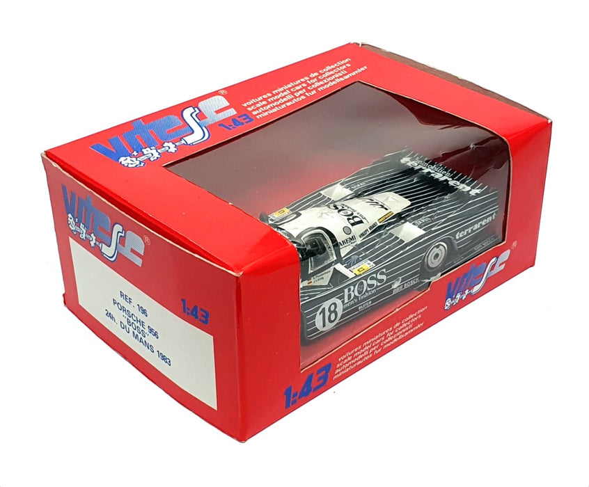 Vitesse 1/43 Scale 196 - Porsche 956 "Boss" Le Mans 1983 - Black/White