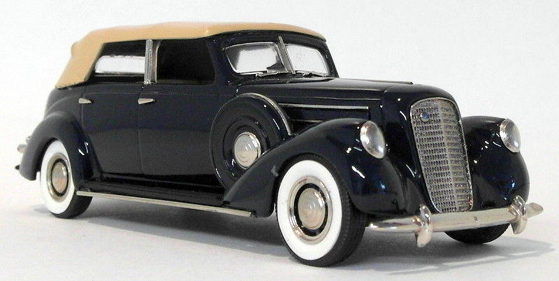 Brooklin Models 1/43 Scale BRK172 - 1937 Lincoln Le Baron Conv Sedan - Dark Blue