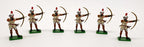 Ertl 60mm Tall Figurines 40235 -  Longbow English Foot Archers Set Of Six