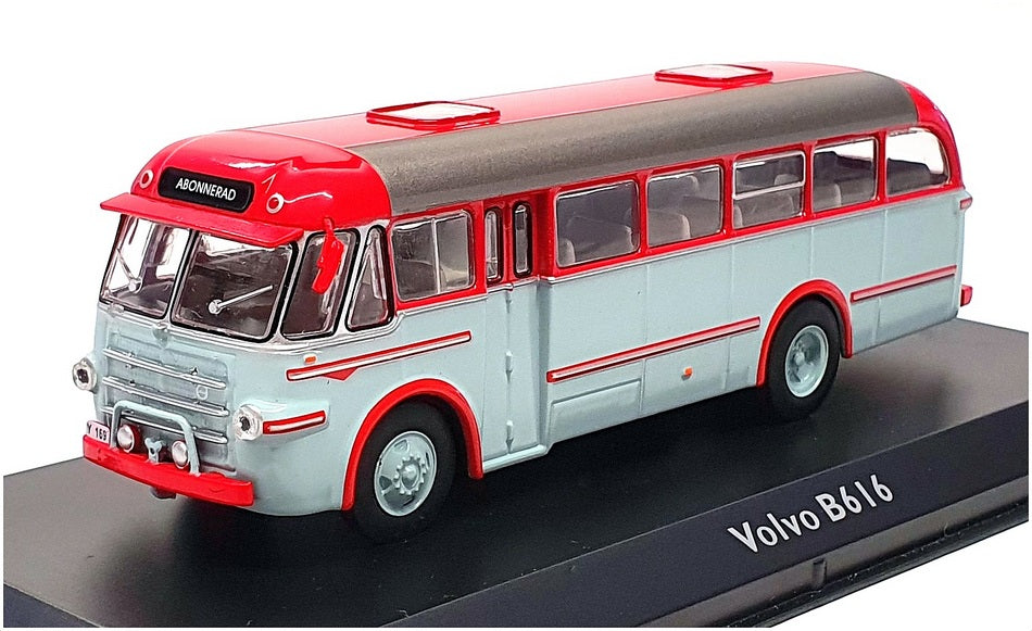 Atlas Editions 1/76 Scale 4642 129 - Volvo B616 Coach - Red/Lt Blue