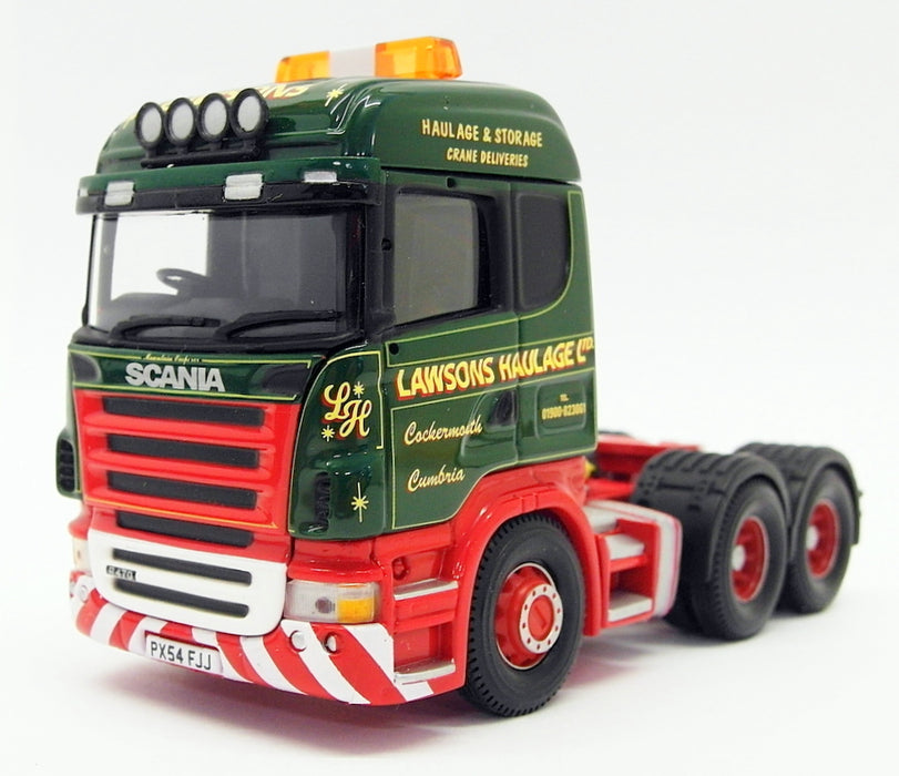 Corgi 1/50 Scale CC13708 - Scania R Flatbed Trailer & Rails - Lawsons