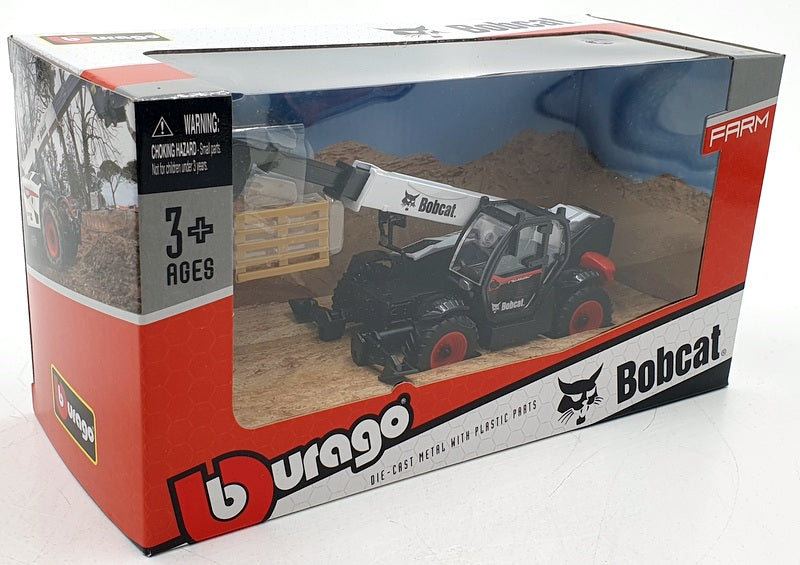 Burago 1/50 Scale 18-32087 - Bobcat T40.180SLP Telescopic Handler Pallet Fork