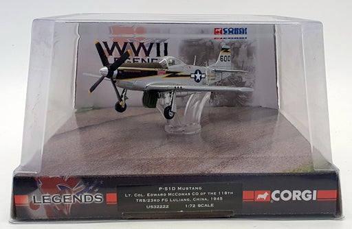 Corgi 1/72 Scale Diecast US32222 P-51 Mustang 118th TRS/23rd China 1945