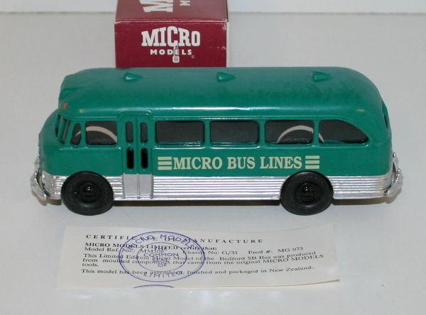 MICRO MODELS MM508 - BEDFORD SB BUS - MICRO BUS LINES - GREEN