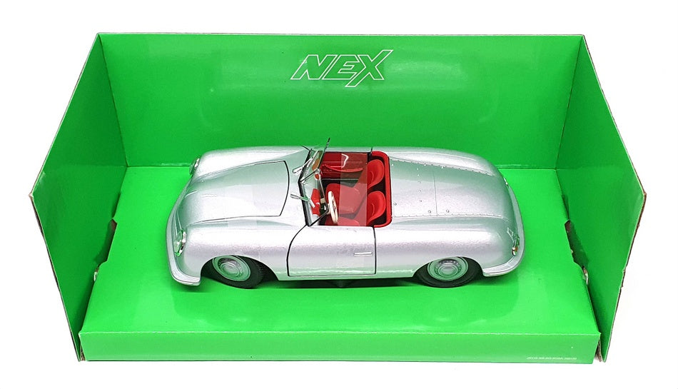 Welly NEX 1/24 Scale Diecast 24090W - Porsche 356 nr. Roadster - Silver
