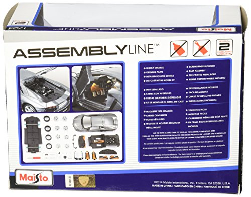Maisto 1/24 Scale Diecast Metal Kit 39234 - Lamborghini Aventador LP 700-4 Grey