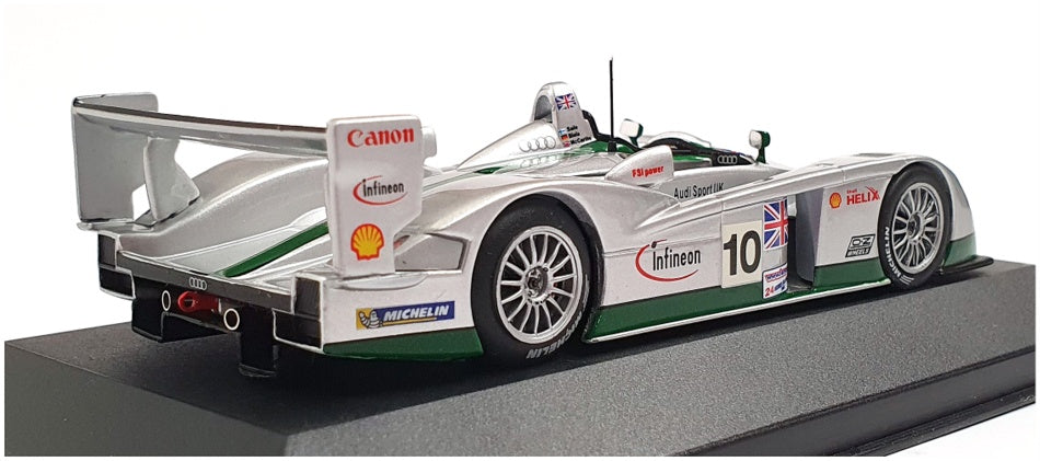 Ixo 1/43 Scale LMM051 - Audi R8 Audi Sport UK Le Mans 2003 - Silver/Green