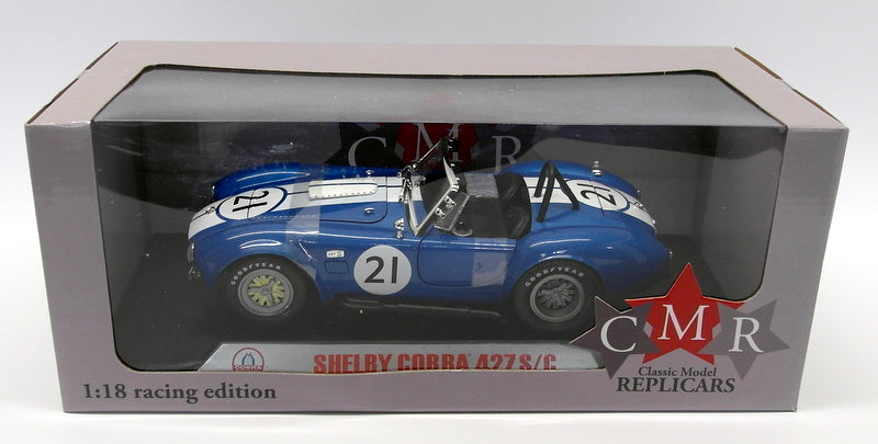 CMR 1/18 scale Diecast - CMR115 Shelby Cobra 427 S/C Racing #21 Blue