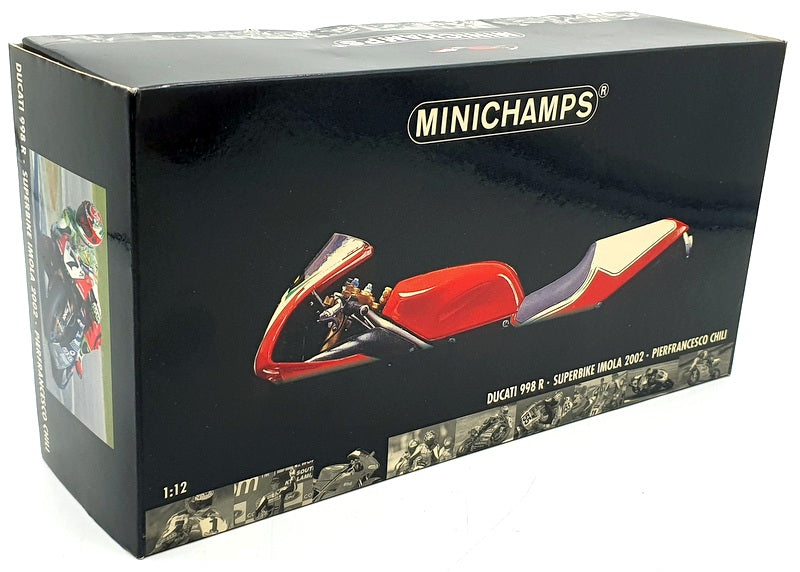 Minichamps 1/12 Scale diecast 122 021207 - Ducati 998 R WSB Imola Chili NCR