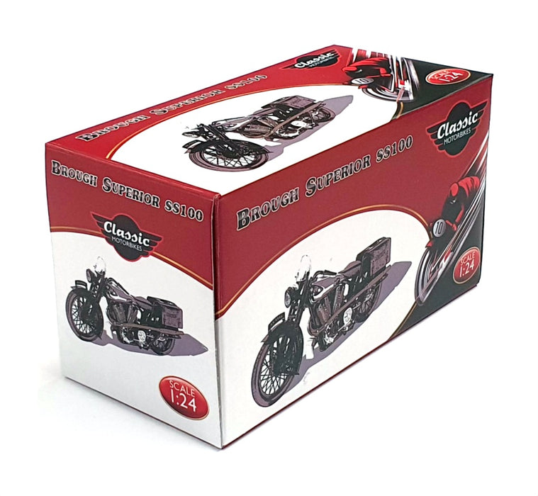 Atlas Editions 1/24 Scale 4 658 105 - Brough Superior SS100 - Black/Silver